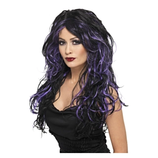 Violetti goottivampyyrin peruukki