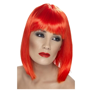 Glam Peruukki Punainen