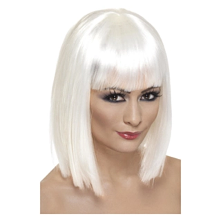 Glam-peruukki Valkoinen