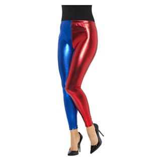Harlekiini Leggingsit Sininen/Punainen