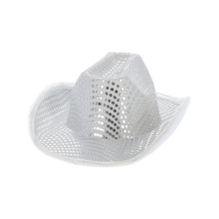 LED Paljetti Cowboy-hattu Hopea