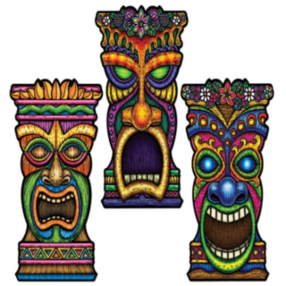 Tiki Toteemipaalu Leikekuvat