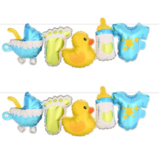 Babyshower Foliopallonauha Sininen