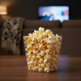 Popcornkulho Läpinäkyvä