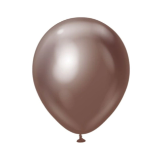Premium Keskisuuret Lateksipallot Chrome Chocolate