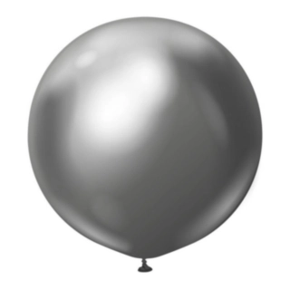 Premium Jättikokoiset Lateksi-ilmapallot Kromi Space Grey