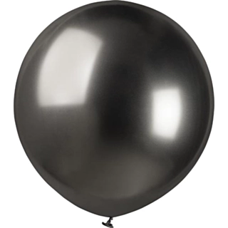 Pyöreät Kromi Ilmapallot Space Grey