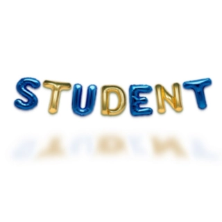 Student Ilmapallonauha Sininen/Kulta