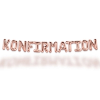 Konfirmation Ilmapallonauha Ruusukulta