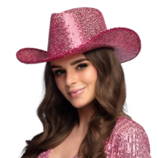 Kimaltava Cowboyhattu Pinkki