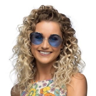 Hippie XL Juhlalasit Sininen