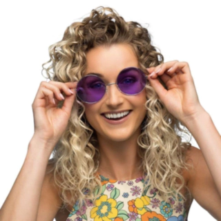 Hippie XL Juhlasilmälasit Violetti