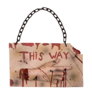 This Way Halloween Kyltti