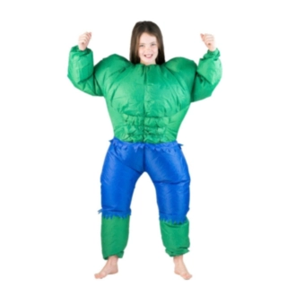 Puhallettava Hulk‑lapsiasu