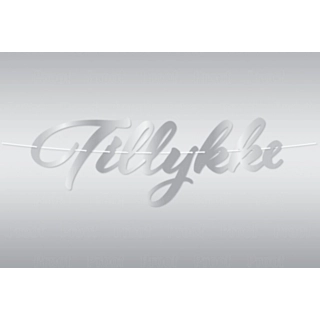 Hopea Tillykke Kirjainnauha