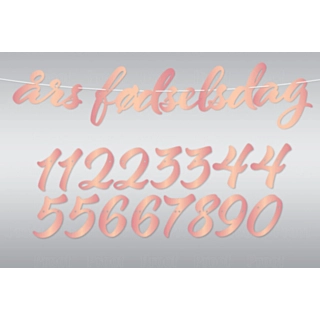 Pinkki DIY Fødselsdag Kirjainnauha