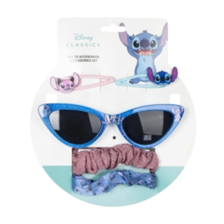 Stitch® Aurinkolasit & Hiustarvikesetti