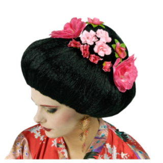 Geisha Peruukki Musta