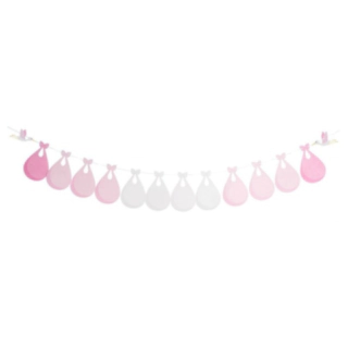 Haikara Babyshower Viirinauha Vaaleanpunainen