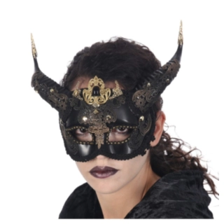 Goottilainen Demoninaamio Musta