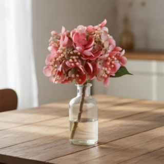 Tekokukan Oksa Hortensia Silmuilla Vaaleanpunainen