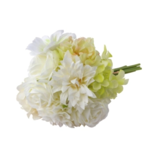 Tekokukkakimppu Dahlia Valkoinen