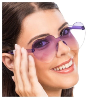 Sydän Aurinkolasit Violetti