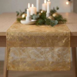 Organza Kaitaliina Lehdet Kulta