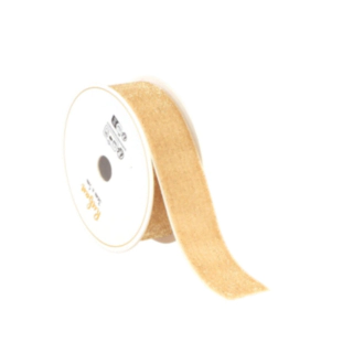 Samettinen Kimallenauha Beige