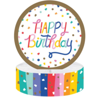 Konfetti Happy Birthday Hunajakennokoriste