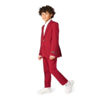OppoSuits Daily® Bright Burgundy Lasten Puku