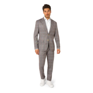 OppoSuits Daily® Checked Tan Puku