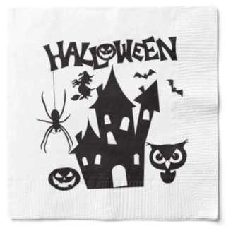 Halloween servetit kummitustalo
