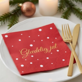 Glædelig Jul -servetit