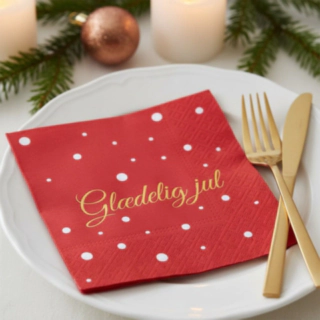 Glædelig Jul -servetit
