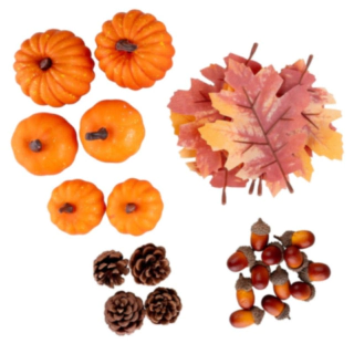 Pieni Kurpitsa Koristesetti Oranssi