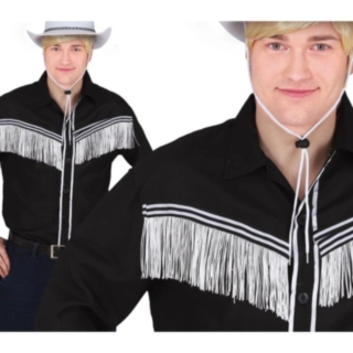 Hapsullinen Cowboy Paita Musta/Valkoinen
