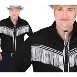 Hapsullinen Cowboy Paita Musta/Valkoinen