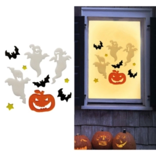 Halloween Kummitus Ikkunatarrat