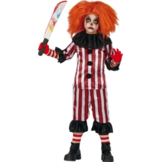 Vintage Killer Clown Lasten Naamiaisasu