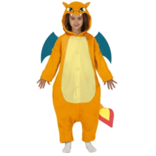 Tulilohikäärme Onesie Lasten Naamiaisasu