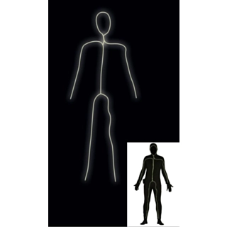 Selvlysende Stick Man