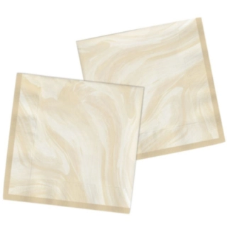 Marmorikuvioiset Servetit Beige