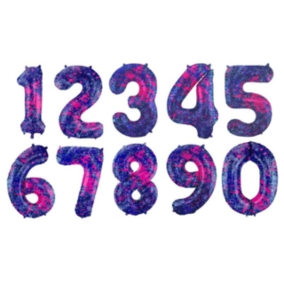 Suuri Numeropallo Splash Lila/Pinkki