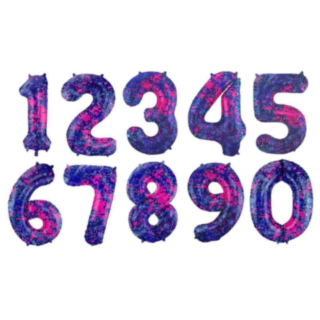 Suuri Numeropallo Splash Lila/Pinkki