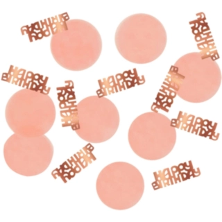Pöytäkonfetit Happy Birthday Lush Blush