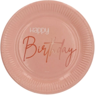 Lush Blush Happy Birthday -pahvilautaset