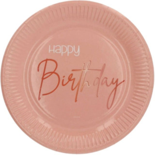 Lush Blush Happy Birthday -pahvilautaset