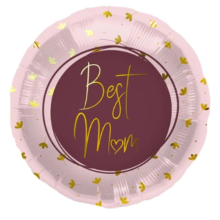 Best Mom Foliopallo Vaaleanpunainen
