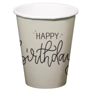 Happy Birthday Pahvimuki Crème Noir